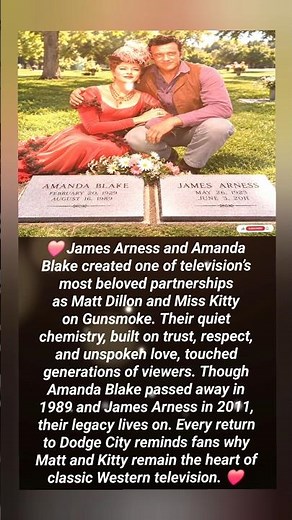 James Arness & Amanda Blake ❤️🤠 | The Timeless Love Story Behind Gunsmoke #shorts #viral #story