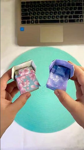DIY✨Paper Mini Bed 😍Easy Origami Craft 💖 #diy #origamitutorial #minipaperbed