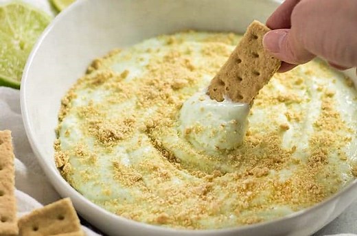 Key Lime Pie Cheesecake Dip - The Salty Marshmallow
