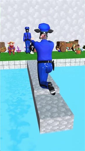 Cow, Cat cute Vs Dog cute? Which animal can cross the breaking bridge and choose the right pet? #cat