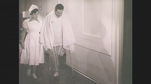 1950s Nurse Walks Amputee On Crutches: стоковое видео (без лицензионных платежей), 30579169 | Shutterstock