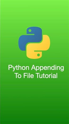 Python Appending To Fille Tutorial #python #coding #developer #techtips