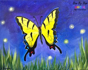 How To Paint A Swallowtail Butterfly - Step By Step Online Tutorial