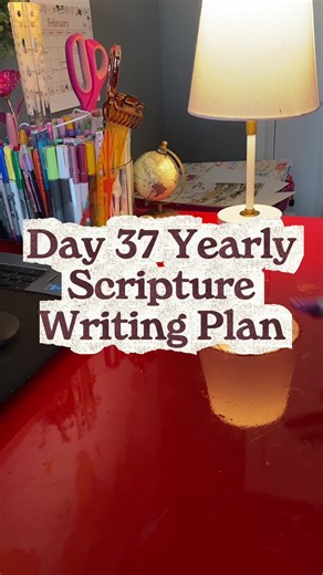 Month 2 Day 7 of the yearly scripture writing plan. I’m loving this little but meaningful addition to my day and other daily bible study. Directions: Commit to a few minutes each day to read each verse, write it out in your journal, meditate on it, and reflect on what it means to you. #biblestudy #bibleverses #christiantiktok #bible #biblejournalling