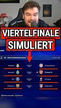 Was passiert, wenn man das Champions-League VIERTELFINALE simuliert?! 😳🏆