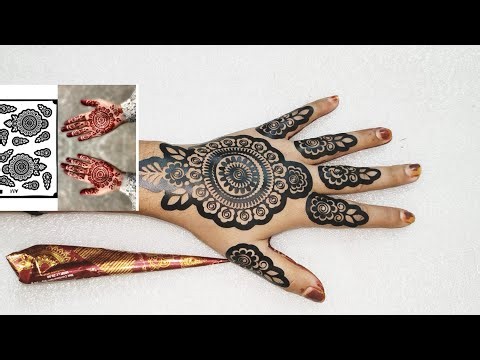 How to use Stencil mehndi stickers