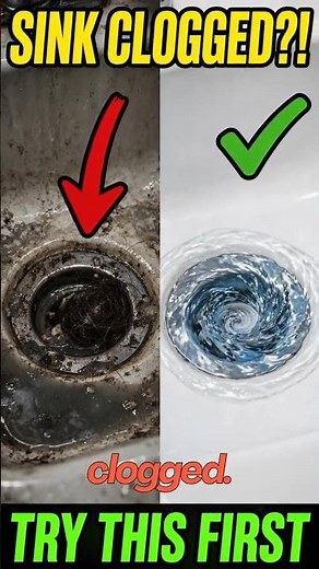 Fix a blocked drain instantly with this cheap trick #hacks #cleaning #home