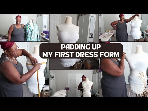 [723]Plus Size Pro Modular Dress Form Padding by Benjoy|My FIRST Dress Form