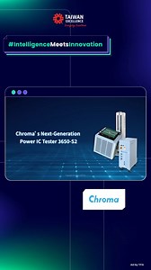 Revolutionize your testing process with Chroma's Next-Generation Power IC Tester 3650-S2! Engineered for precision, scalability, and efficiency, this cutting-edge solution is perfect for evaluating the performance of modern power ICs. #Chroma3650S2 #PowerICTesting #InnovationInTesting #EfficiencyRedefined #SemiconductorSolutions #TechInnovation | Taiwan Excellence