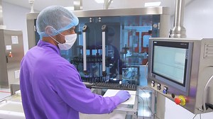 Control panel of automated production line at pharma factory | Free Stock Video Footage