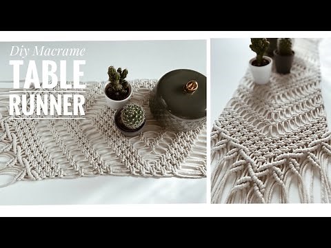 DIY Macrame Table Runner/Step By Step/Jak Zrobić Bieżnik Krok Po Kroku