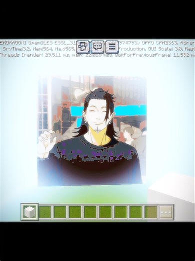 geto suguru image in minecraft 😎#anime #shorts