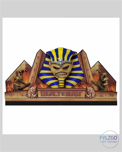 🔮 This topper is pure rock 'n' roll magic! 🎸✨ Transform your pinball machine with the Iron Maiden: Legacy of the Beast Topper! Made from 3D acrylic and featuring vibrant LED lighting, this show-stopping piece will elevate your game room and fill it with electrifying energy. 🎉 Whether you're an Iron Maiden fan or just want to add some flair, this unique topper brings joy and excitement to every game night! 💡⚡ Only a few left—grab yours now for just $113.85! 🏃‍♂️💨 #IronMaiden #PinballMachine