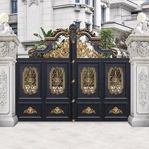 [Hot Item] Customized Aluminum Gate Fence Aluminum Latest Main Designs House Sliding Gates