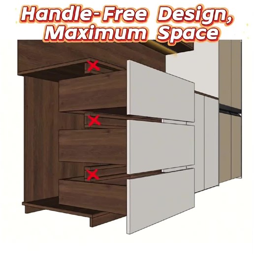 Maximizing Space with Handle-Free Design
