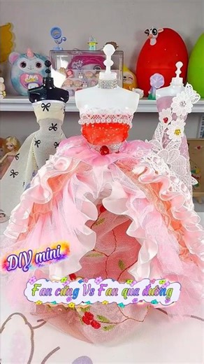 P49 Chị Chanh DIY những chiếc váy tặng FAN #vetranh #tomau #paiting #diycute