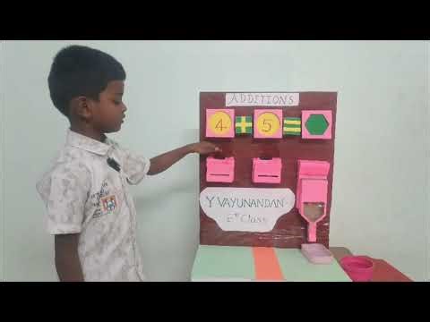Addition Project Work #An Experimental Study on Addition by Vayunandan #Maths addition #Kids Expo