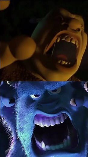 Shrek vs sulley #shrek #monstersinc #dreamworks #disney #pixar #viral #edit #shortvideos #vs