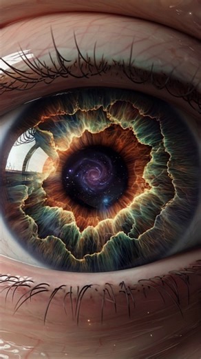 Ai Generated, Eye, Galaxy. Free Stock Video
