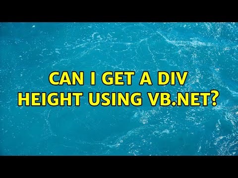 Can i get a div height using vb.net?