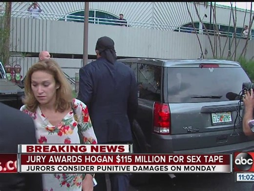 Jury awards Hulk Hogan $115 million in Gawker sex tape suit