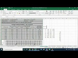 Mix Design of CTB , Blending of aggregate, Summery of Material
