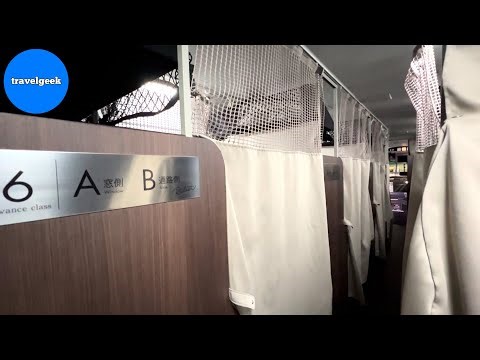 Trying Japan's Capsule Hotel Night Bus like a Hospital Room | Osaka - Tokyo