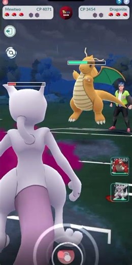 Mewtwo vs Dragonite in battlefield|#shorts #viral