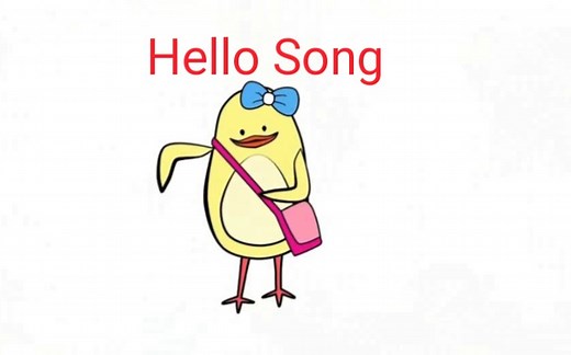 《Hello Song》"中英字幕 "上学早安问候歌 节奏欢快 小朋友的最爱