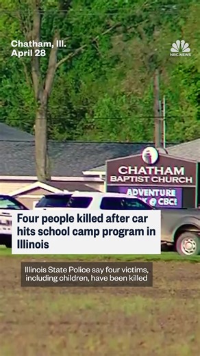 243K views · 2.4K reactions | Four people, including children, were killed after a car crashed into a school camp program in Illinois. | NBC News | Facebook