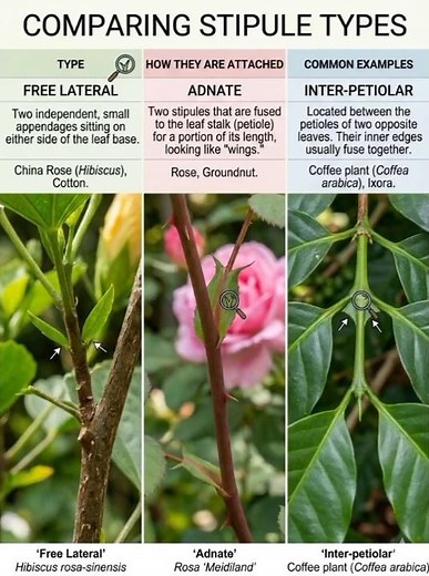 Types of stipules #Botany #Bsc 2nd year 🧿📍✨🌿