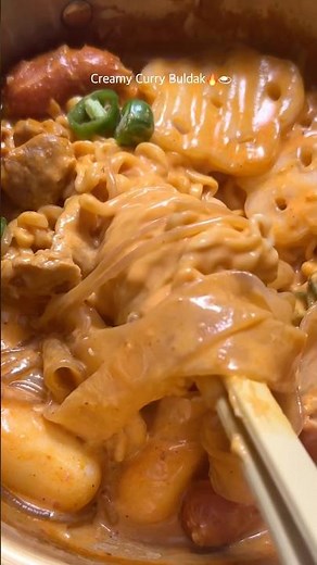 Creamy Curry Buldak 🔥 | Spicy Korean Noodles