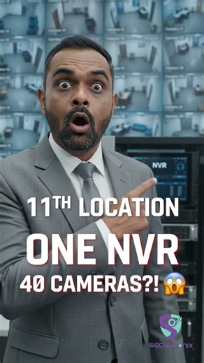 😱 10 Locations, 40 IP Cameras & ONE NVR! Without Direct Cable — HOW? 🤯