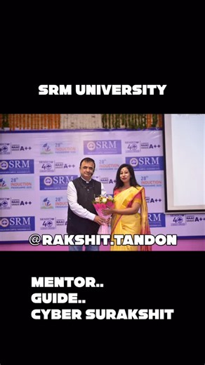 Excited to be at SRM University, Delhi NCR Campus for the Induction Program 2025 Guiding & mentoring the young future netizens on AI, Cyber Security & Cyber Civics Here’s to shaping a smarter, safer digital tomorrow 🚀💡 #SRMUniversity #CyberSecurity #AI #CyberCivics #Induction2025 #FutureNetizens #rakshittandon #cybercrime #Cyberdost @srmistup_official @rakshit.tandon | Dr. Rakshit Tandon
