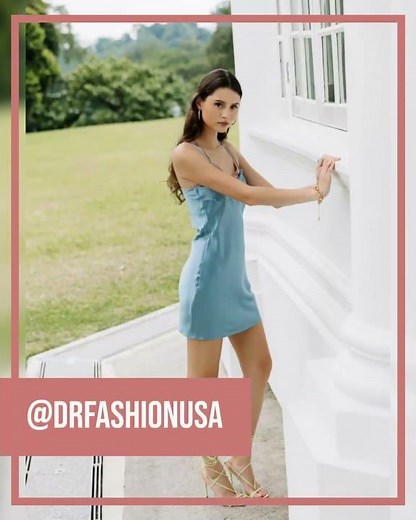 Stylish Bikini Slip Dress in Tranquil Blue - Perfect for Your Next Beach Day