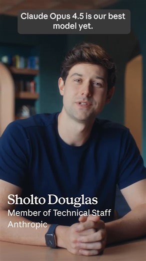 Claude by Anthropic on Instagram: "Introducing Claude Opus 4.5: the best model in the world for coding, agents, and computer use. It’s also meaningfully better at everyday tasks like working with slides and spreadsheets. Opus 4.5 is a step forward in what AI systems can do, and a preview of changes in how work gets done. We discuss these on the Claude blog (link in bio)."