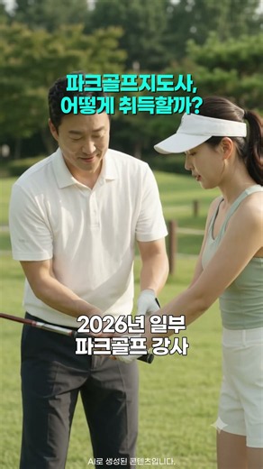 파크골프지도사 자격증 취득방법 총정리!