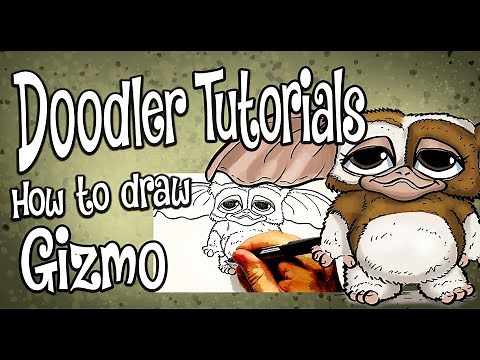 How to Draw Gizmo from Gremlins | STEP BY STEP DOODLER TUTORIAL