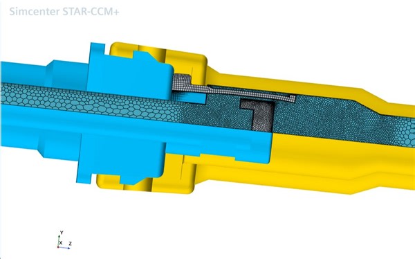 【Star ccm+2210】版本更新案例演示：流固耦合-FSI 网格重构和网格化几何部件接触：橡胶套筒