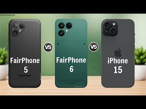 FairPhone 5 vs FairPhone 6 vs iPhone 15 || Full Comparison