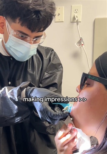 Setting up impressions like this in week one 👀 🦷 hands-on Dental Assistant training. 7 weeks. Debt-free. Link in bio 🤭. #norcross #atlantageorgia #viral #dentistry #fyp