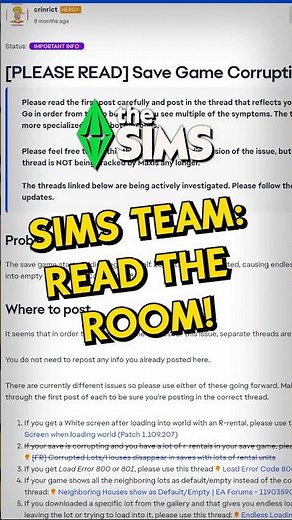 So We Need To Talk About This Latest Sims 4 Update...