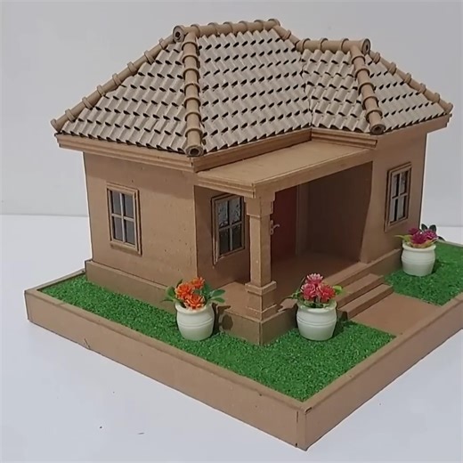 82K views · 1.6K reactions | HOW TO MAKE A SMALL HOUSE USING ONLY MINIATURE CARDBOARD HOUSE | Mk 2.4 | Facebook