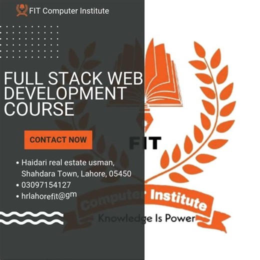 Full Stack Web Development Course In Lahore, Punjab Pakistan