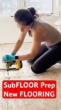 Squeak-free Level Subfloor PREP for new floors #hardwoodfloor #plywoodsubfloor #subfloorPREPdiy