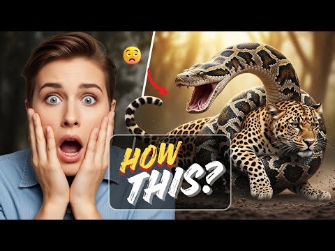 LEOPARD Trapped by a COLOSSAL Python | Rescue Arrives in Time