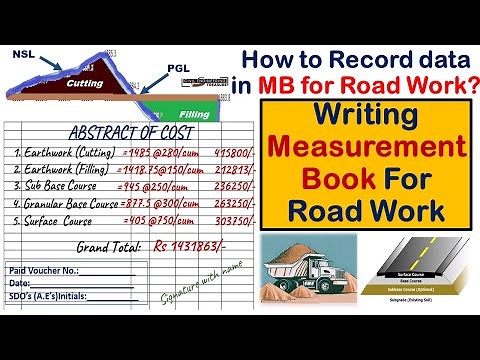 how to fill Measurement book|How to write measurement book|filling MB for road work|Measurementsheet