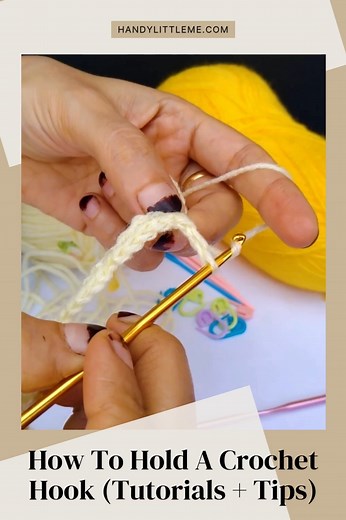 Not sure if you’re a “knife” or “pencil” holder? Learn the easiest ways to hold your crochet hook comfortably — with simple tutorials tips for beginners! 👇 Watch read the full guide — link in the comments! #crochetforbeginners #crochettutorial #howtocrochet #handmade #handylittleme #crochetlife | Handy Little Me