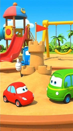 Builder blue tractor cartoon #shorts for kids