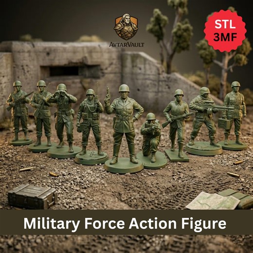 WW2 Toy Soldiers STL Bundle | 3D Printable Army Figures (digital Download) - Etsy